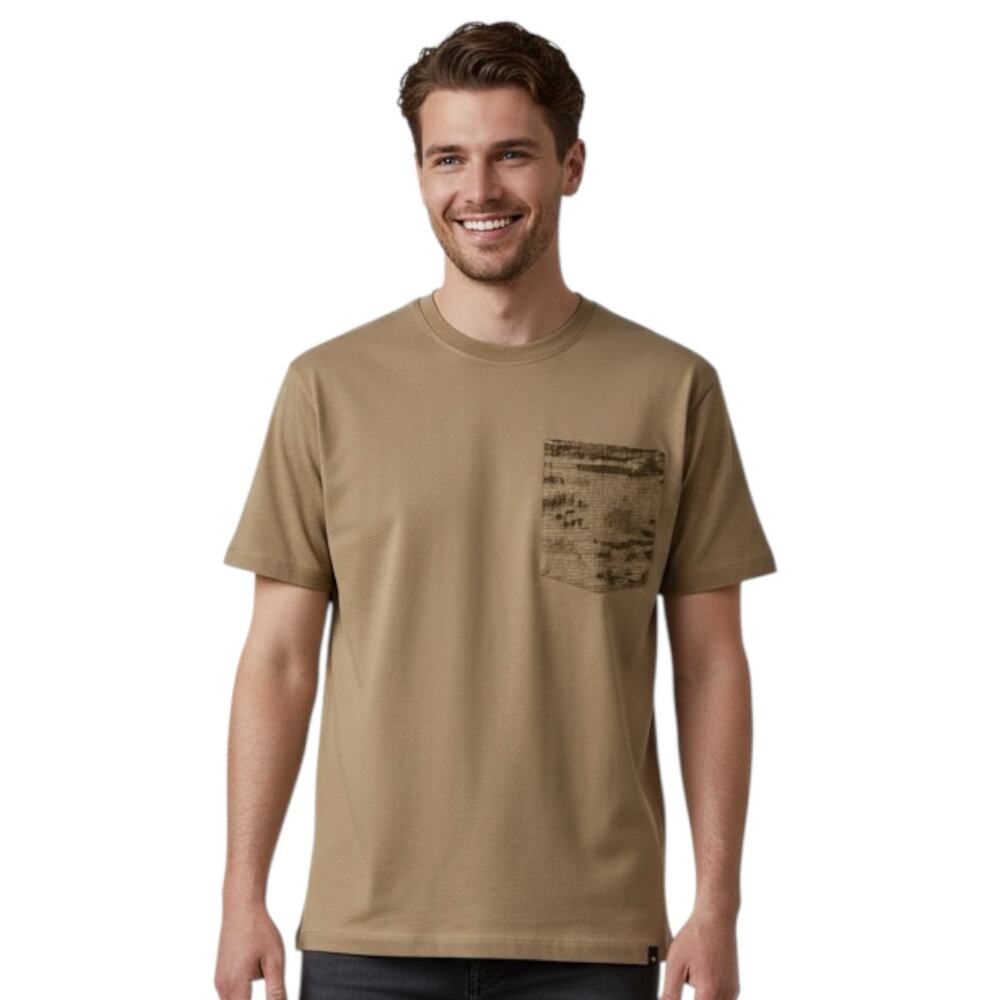 Size L GStar Raw Mens Tee Shirt Shadow Woven Camo Pocket Tshirt Green Casual